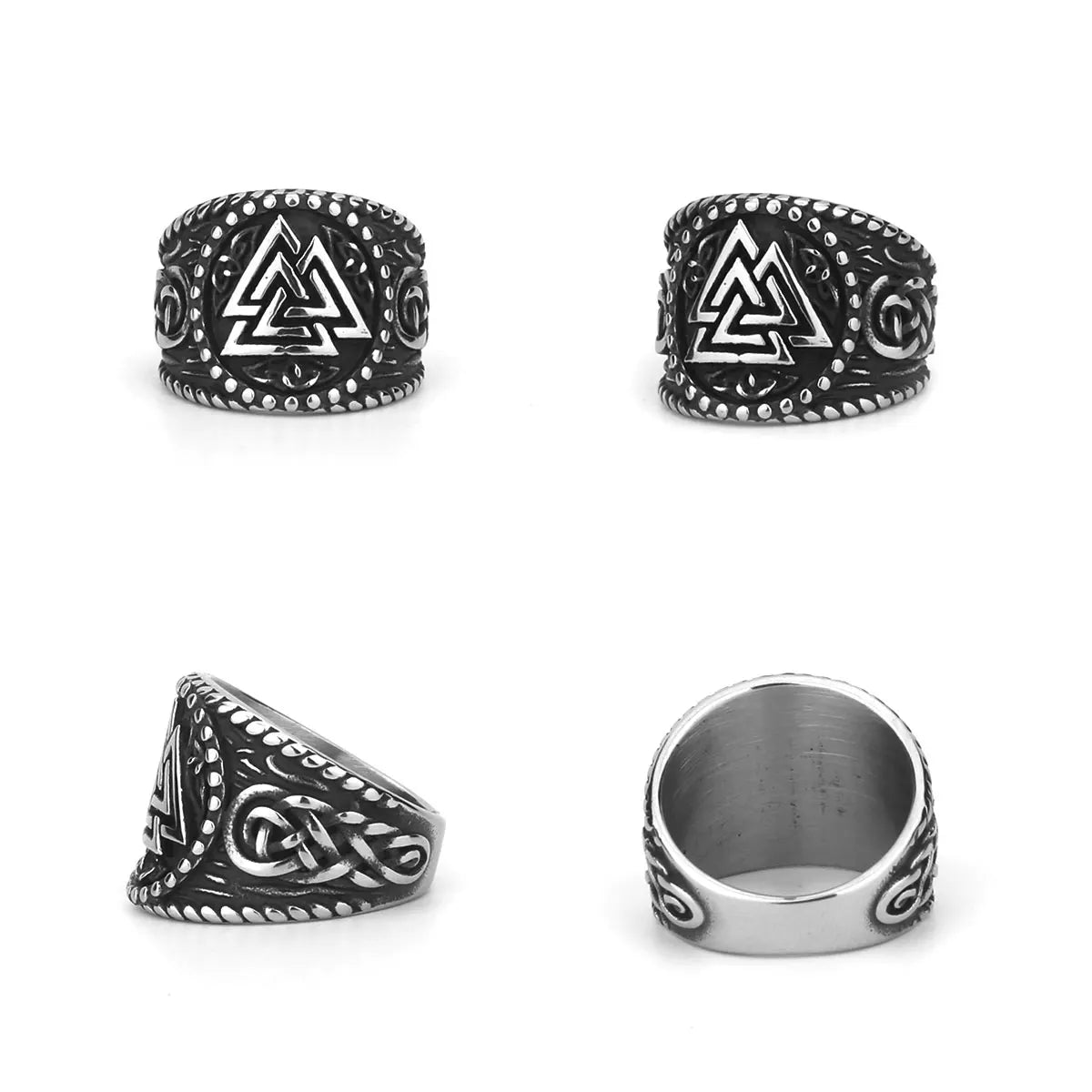 Nordic Viking Stainless Steel Rings - Odin's Shore