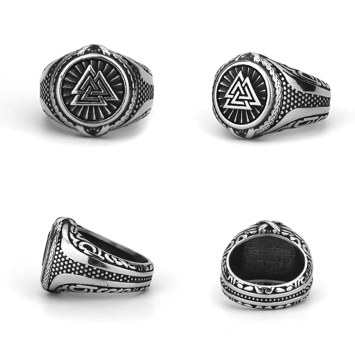 Nordic Viking Stainless Steel Rings - Odin's Shore