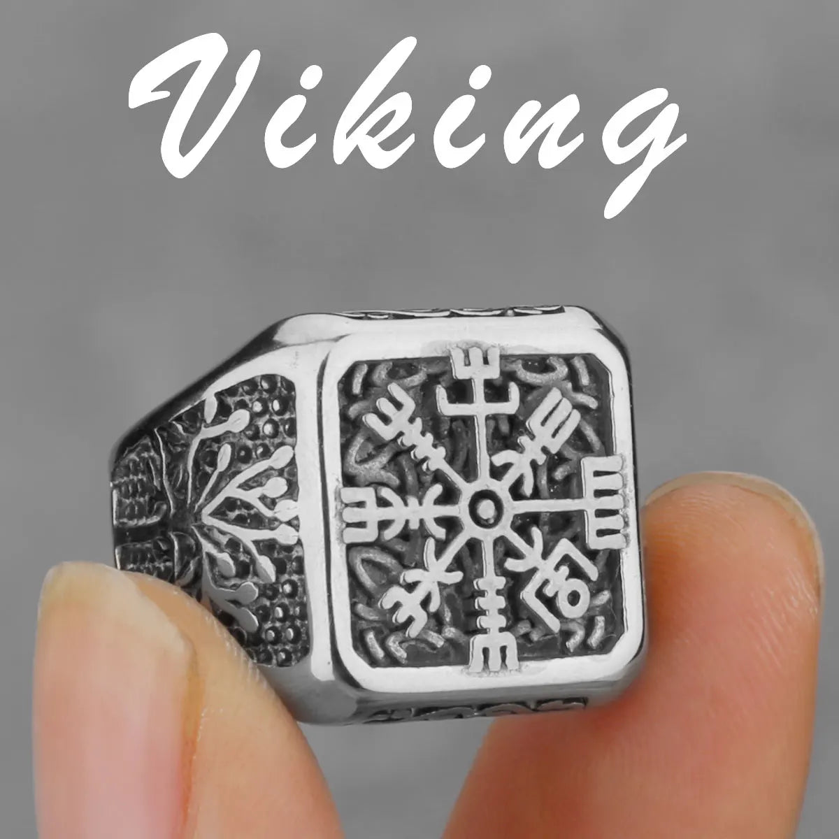 Nordic Viking Stainless Steel Rings - Odin's Shore