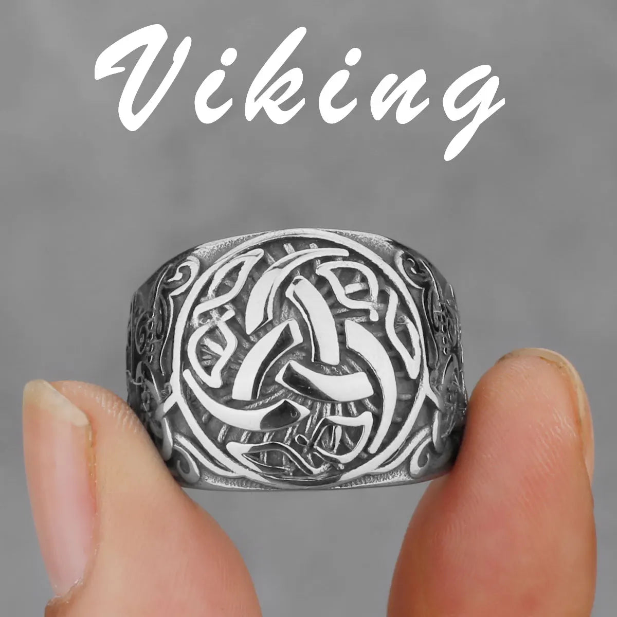 Nordic Viking Stainless Steel Rings - Odin's Shore