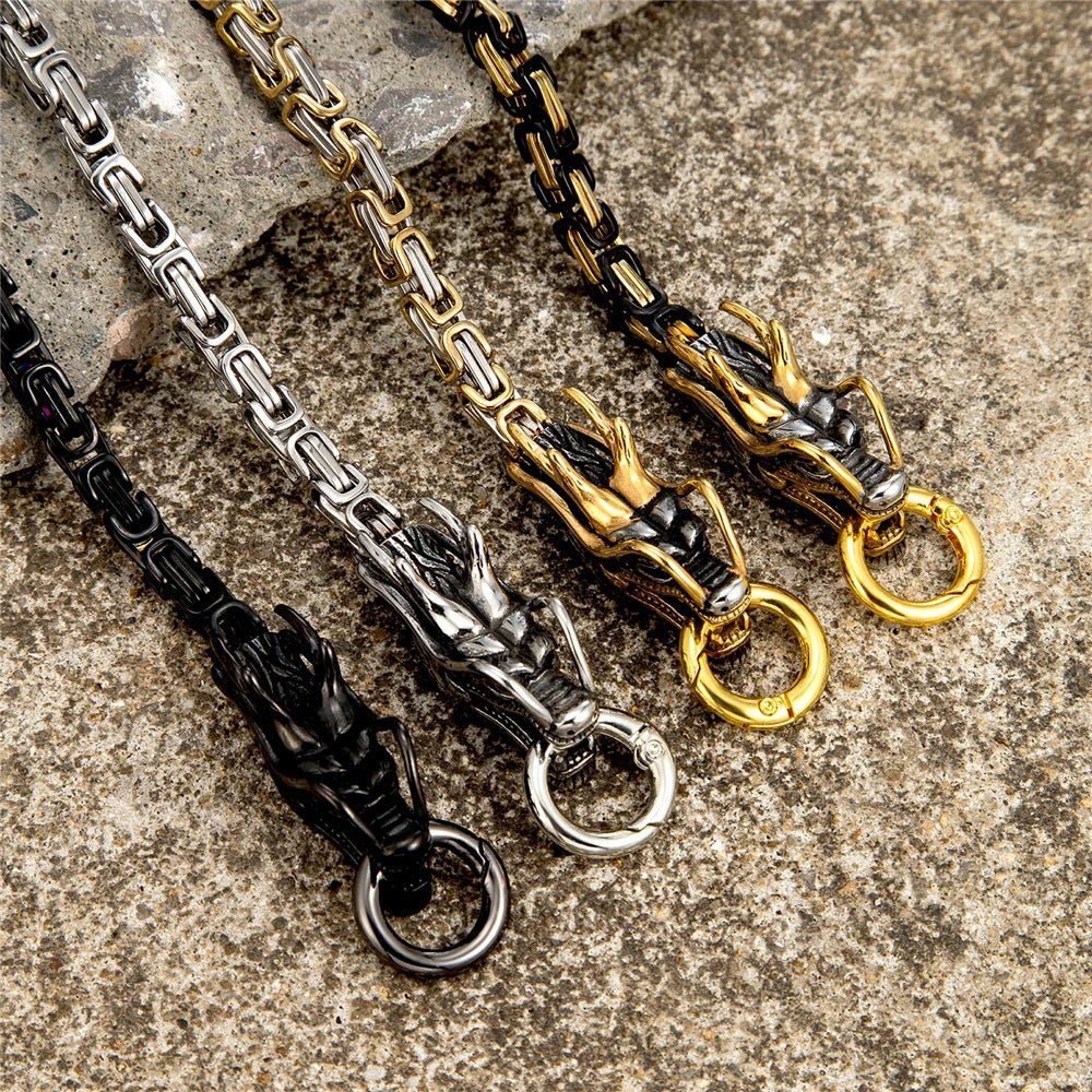 Dragon Fafnir Stainless Steel Bracelet - Odin's Shore