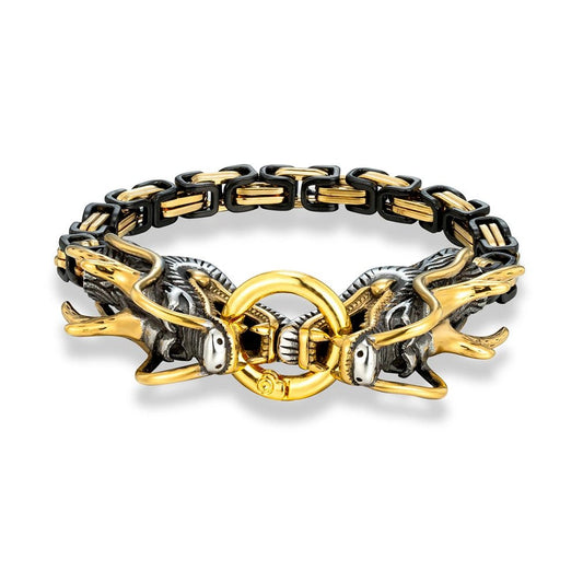 Dragon Fafnir Stainless Steel Bracelet - Odin's Shore