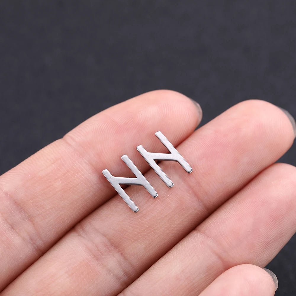 Nordic Runes Letter Earrings - Odin's Shore