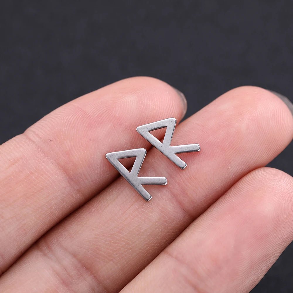 Nordic Runes Letter Earrings - Odin's Shore