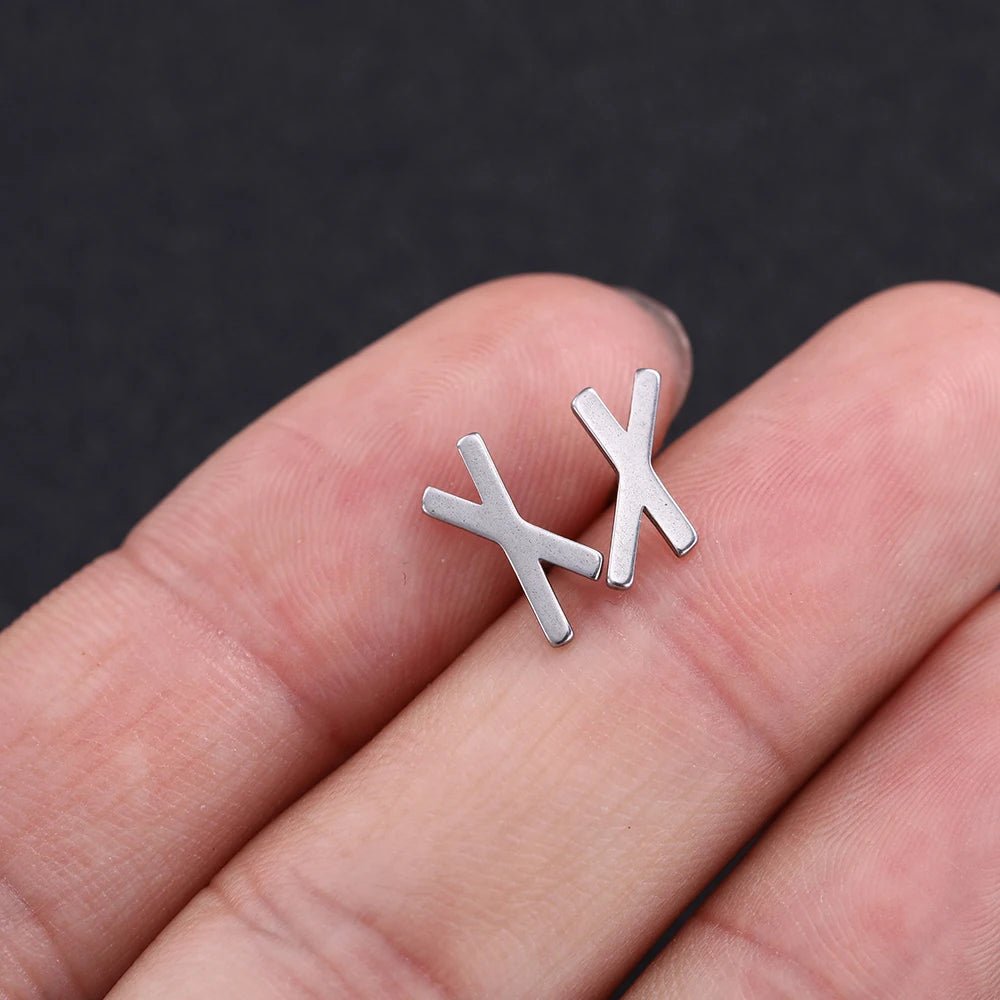 Nordic Runes Letter Earrings - Odin's Shore