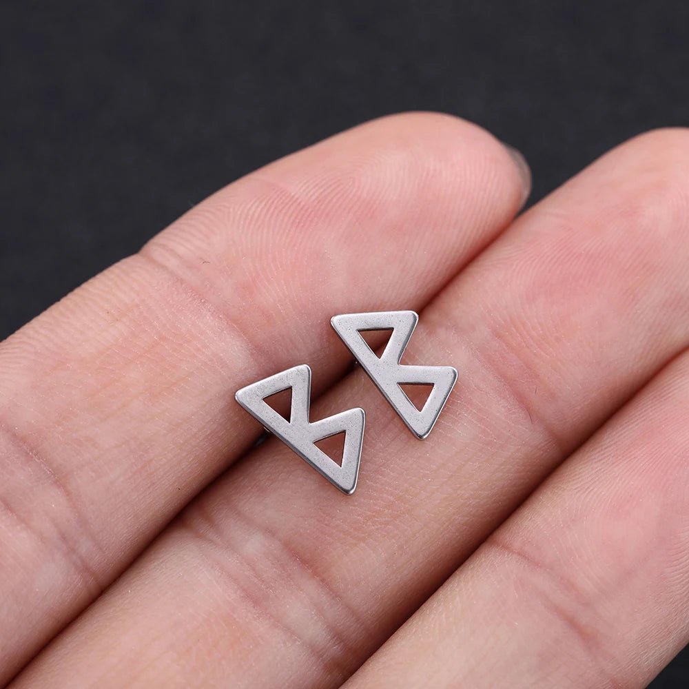 Nordic Runes Letter Earrings - Odin's Shore