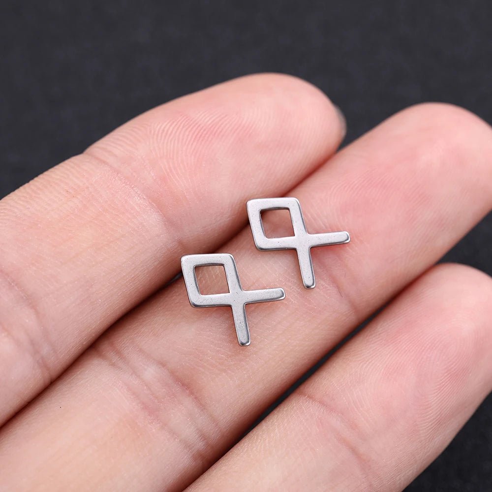 Nordic Runes Letter Earrings - Odin's Shore