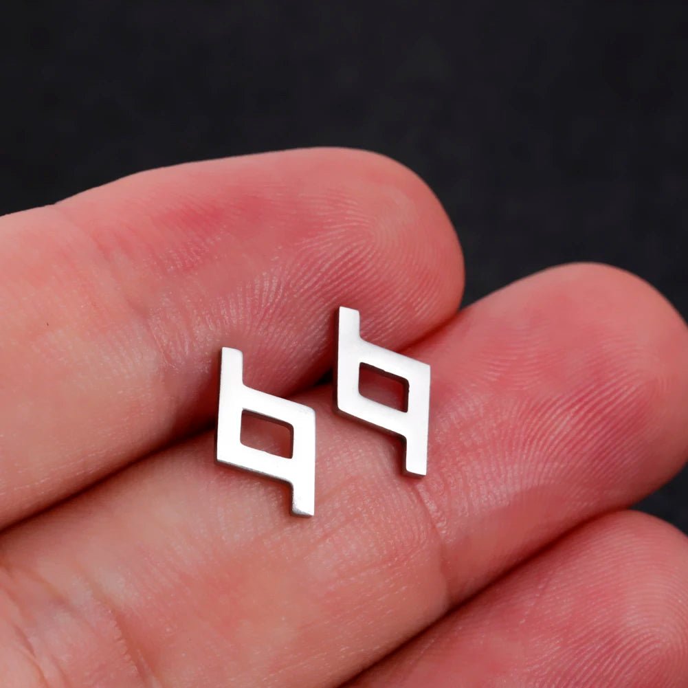 Nordic Runes Letter Earrings - Odin's Shore