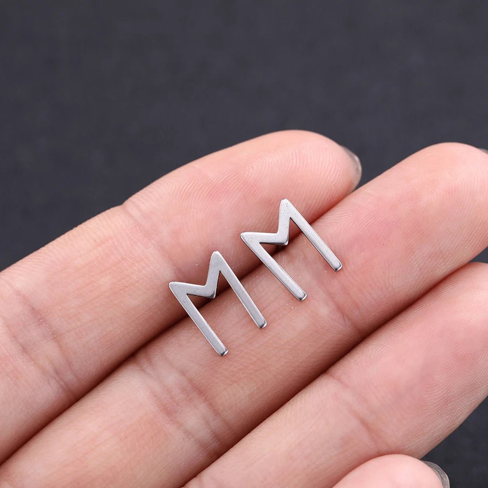 Nordic Runes Letter Earrings - Odin's Shore