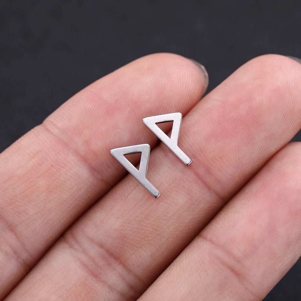 Nordic Runes Letter Earrings - Odin's Shore