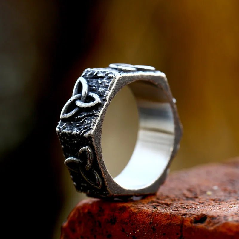 Special Design Square Shape Celtic Ring - Odin's Shore