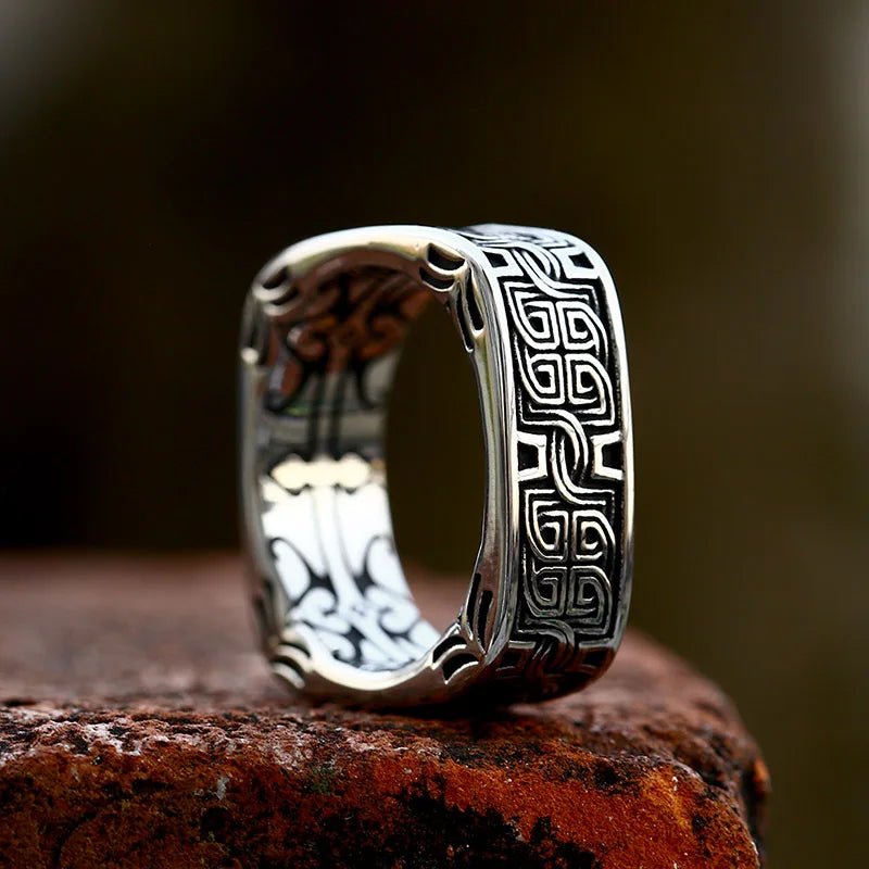Special Design Square Shape Celtic Ring - Odin's Shore
