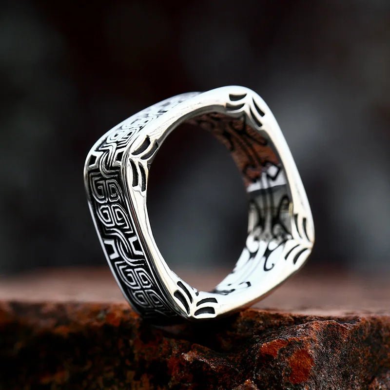 Special Design Square Shape Celtic Ring - Odin's Shore