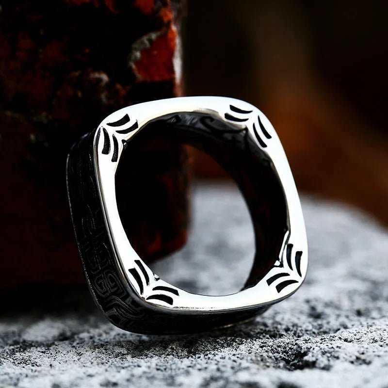 Special Design Square Shape Celtic Ring - Odin's Shore