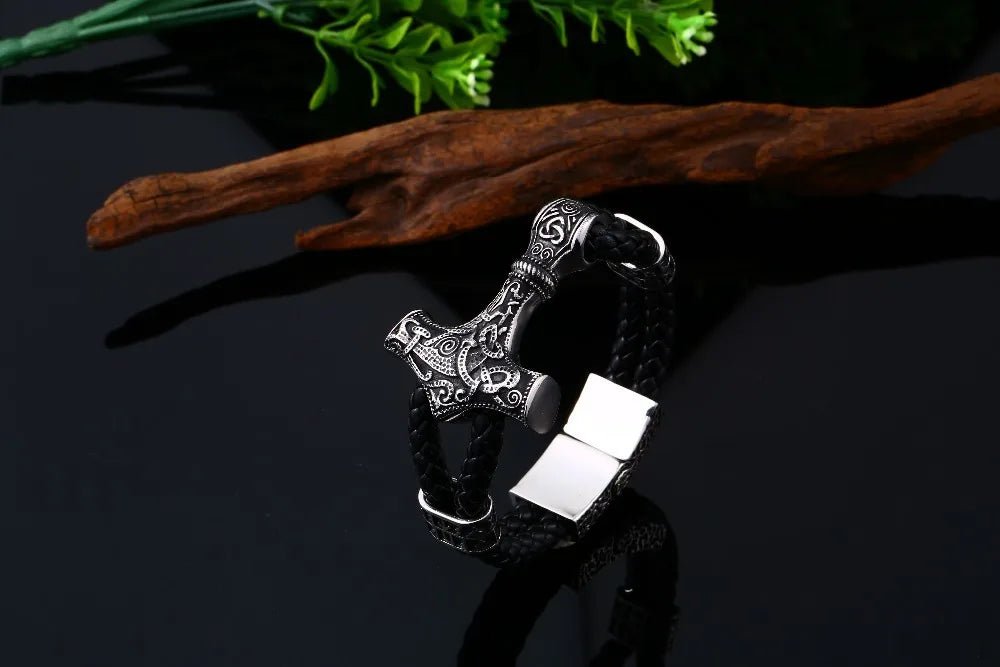 Thor's Hammer Mjolnir Bracelet - Odin's Shore