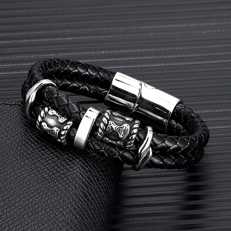 Thor's Hammer Mjolnir Stainless Steel Bracelet - Odin's Shore