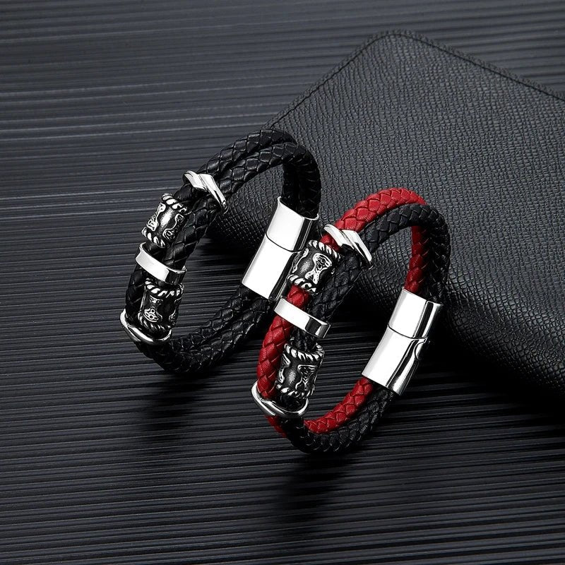 Thor's Hammer Mjolnir Stainless Steel Bracelet - Odin's Shore