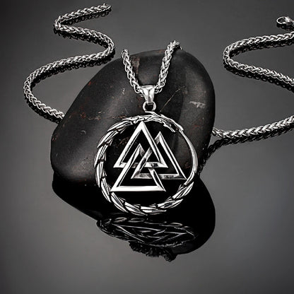 Dragon Valknut Necklace