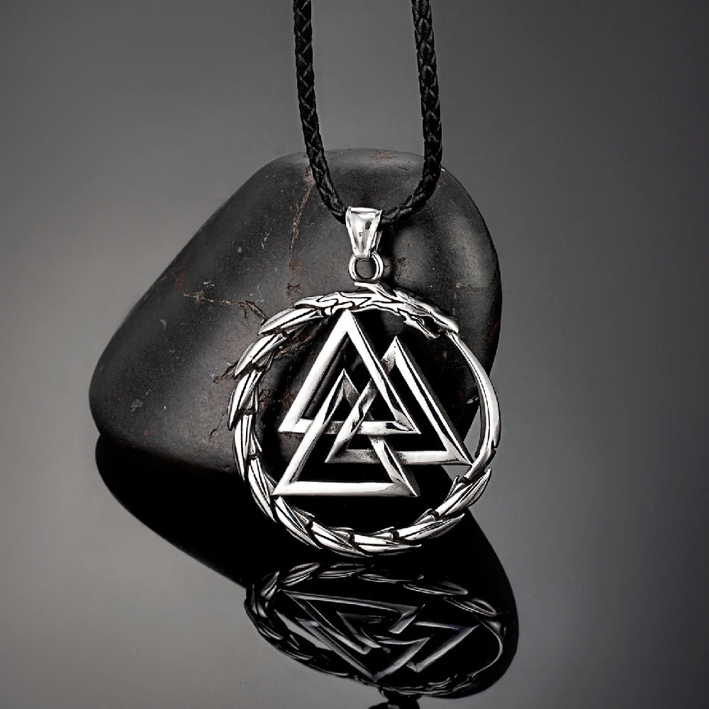 Dragon Valknut Necklace