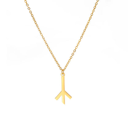Algiz Rune Necklace – Stainless Steel Norse Protection Pendant