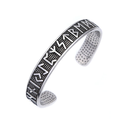 Viking Compass Cuff Bracelet – 316L Stainless Steel Norse Jewelry