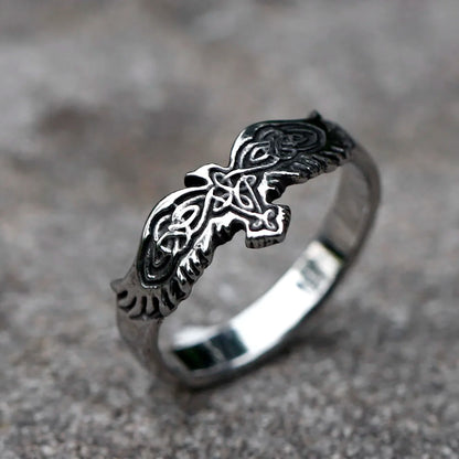 Viking Eagle Ring – Scandinavian-Inspired Steel Jewelry
