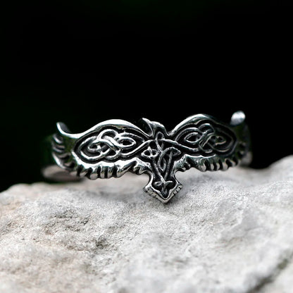 Viking Eagle Ring – Scandinavian-Inspired Steel Jewelry