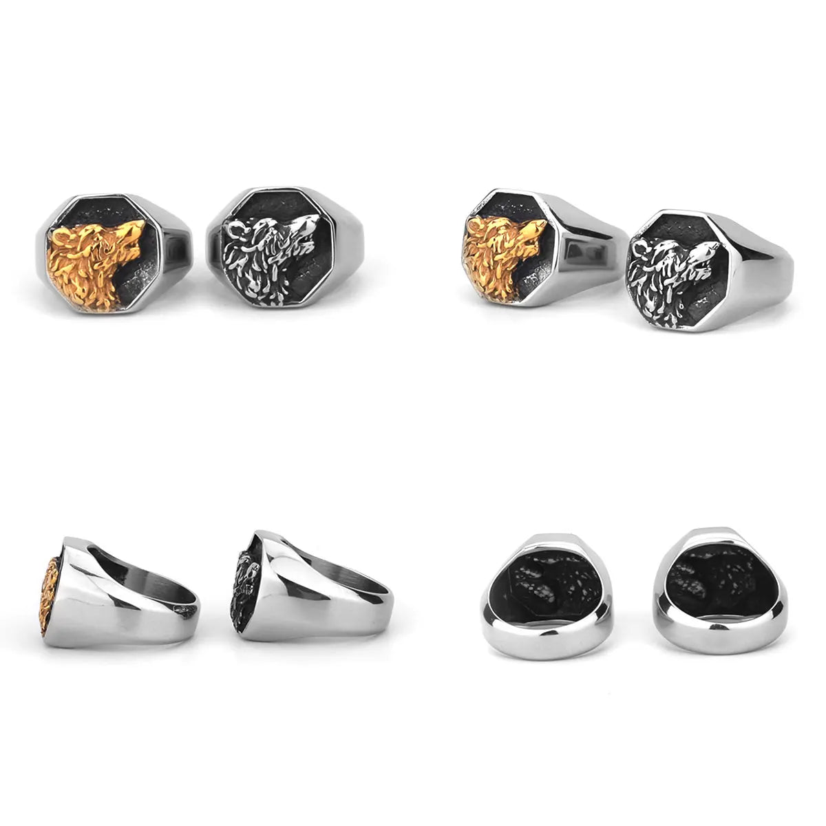 Nordic Viking Stainless Steel Rings