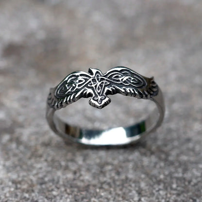 Viking Eagle Ring – Scandinavian-Inspired Steel Jewelry