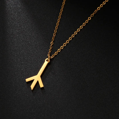 Algiz Rune Necklace – Stainless Steel Norse Protection Pendant