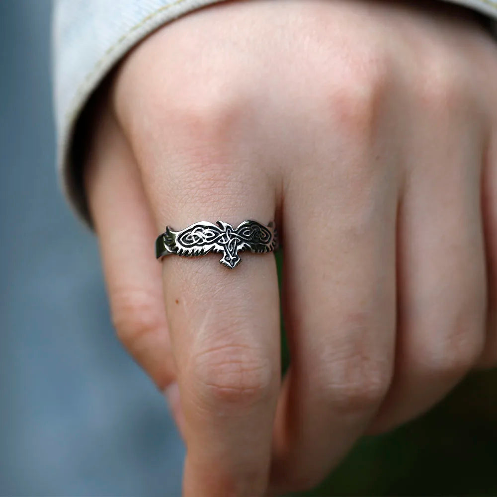 Viking Eagle Ring – Scandinavian-Inspired Steel Jewelry