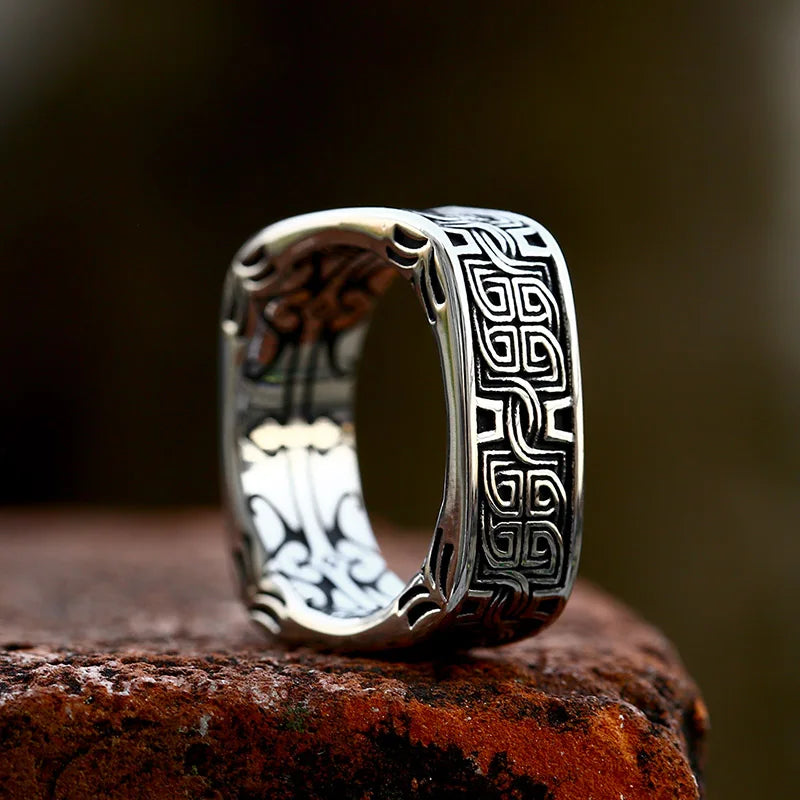 Special Design Square Shape Celtic Ring