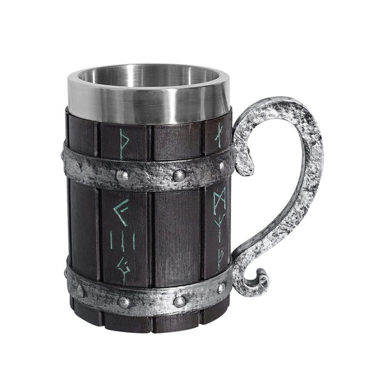 Stainless Steel Viking Beer Mug