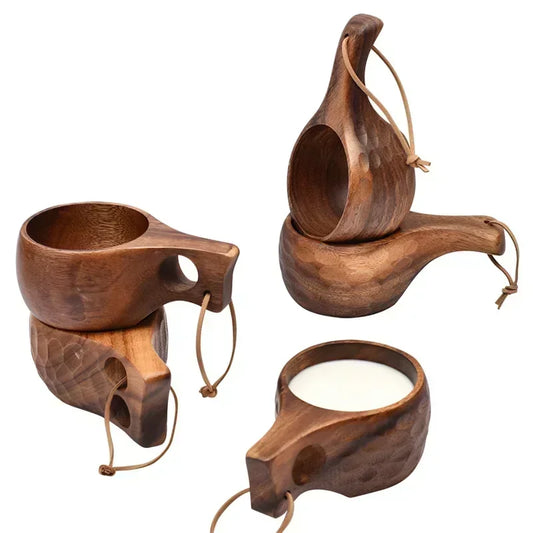 Handmade Acacia Wood Mugs