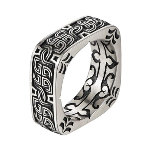 Special Design Square Shape Celtic Ring