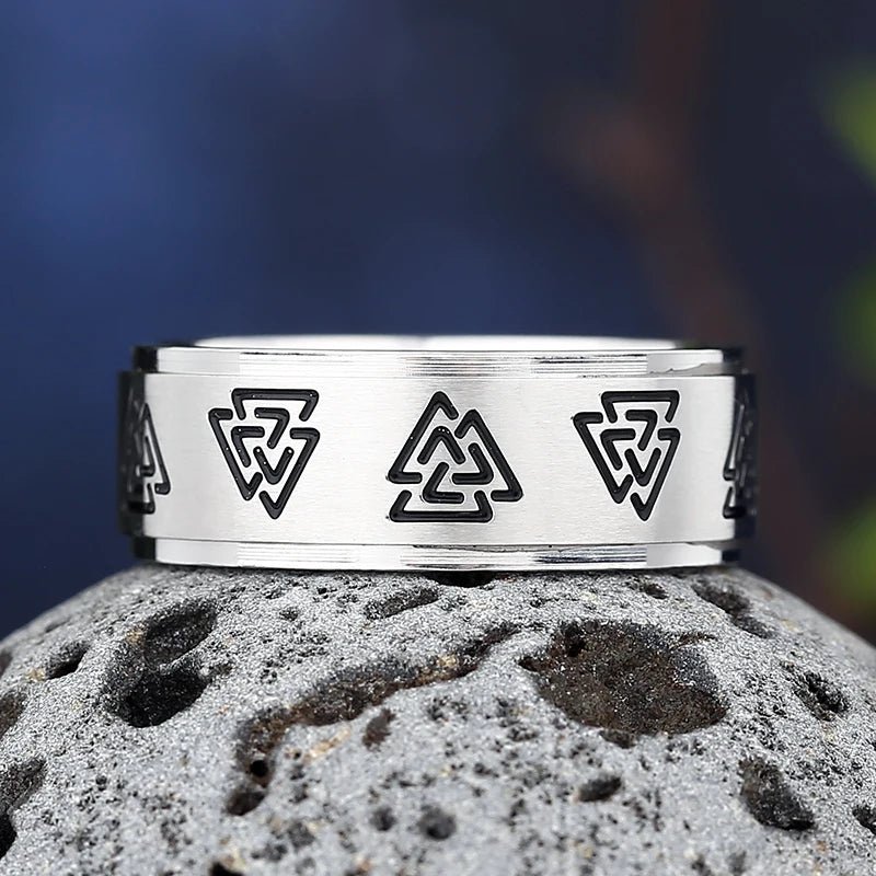 Nordic Style Stainless Steel Rings - Odin's Shore