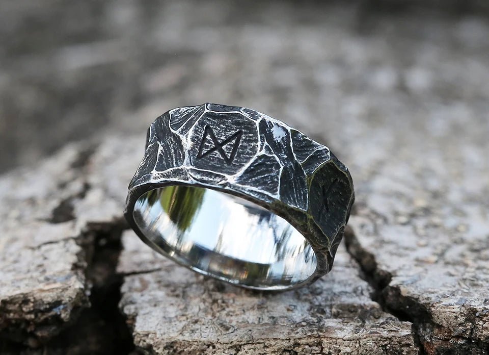 Nordic Style Stainless Steel Rings - Odin's Shore