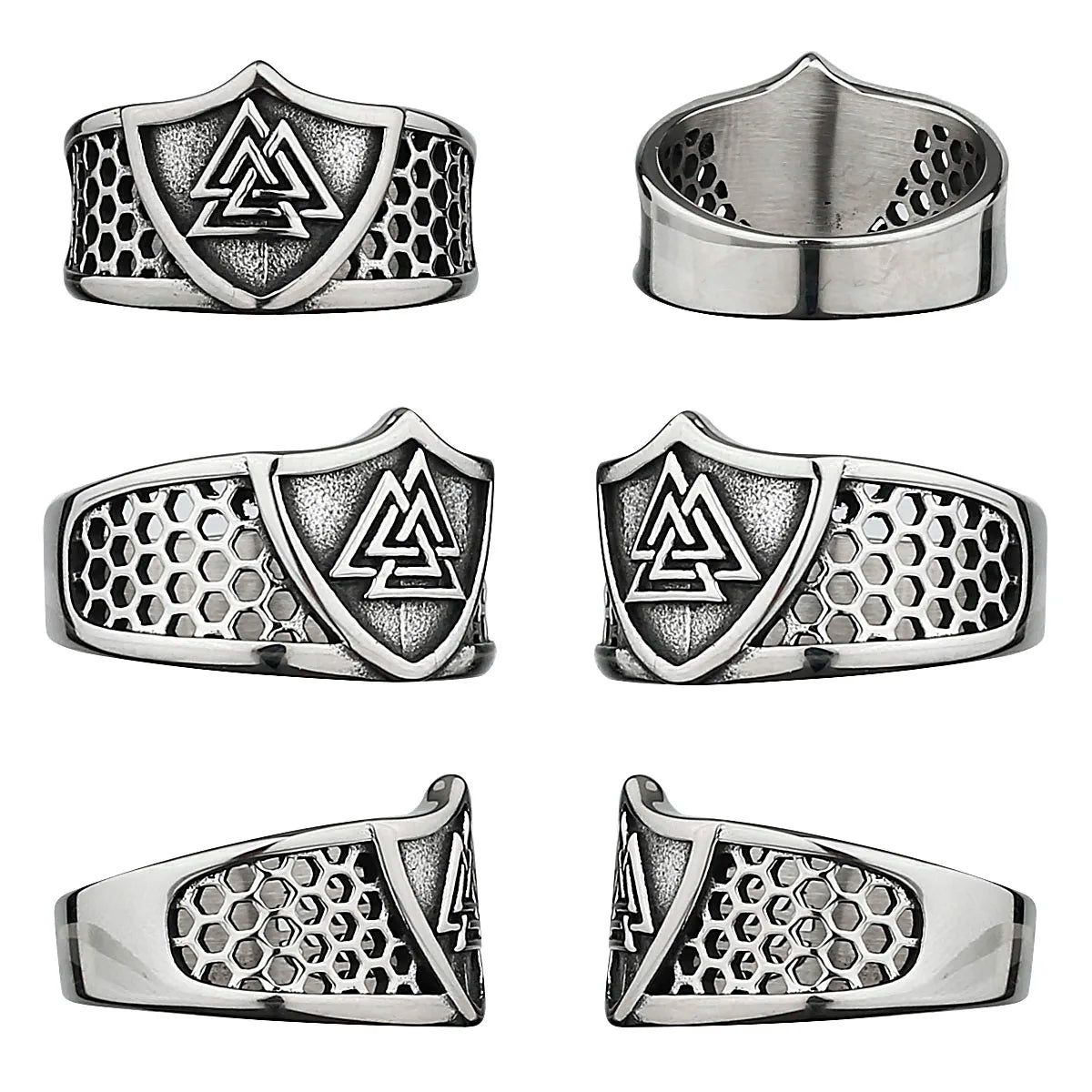 Nordic Viking Stainless Steel Rings - Odin's Shore