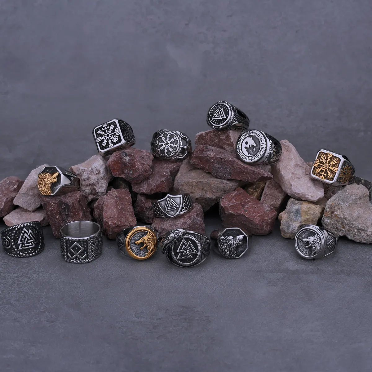 Nordic Viking Stainless Steel Rings - Odin's Shore