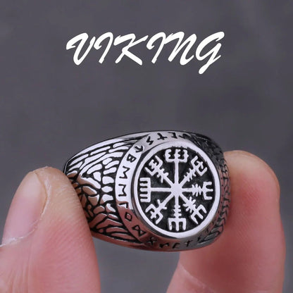 Nordic Viking Stainless Steel Rings - Odin's Shore