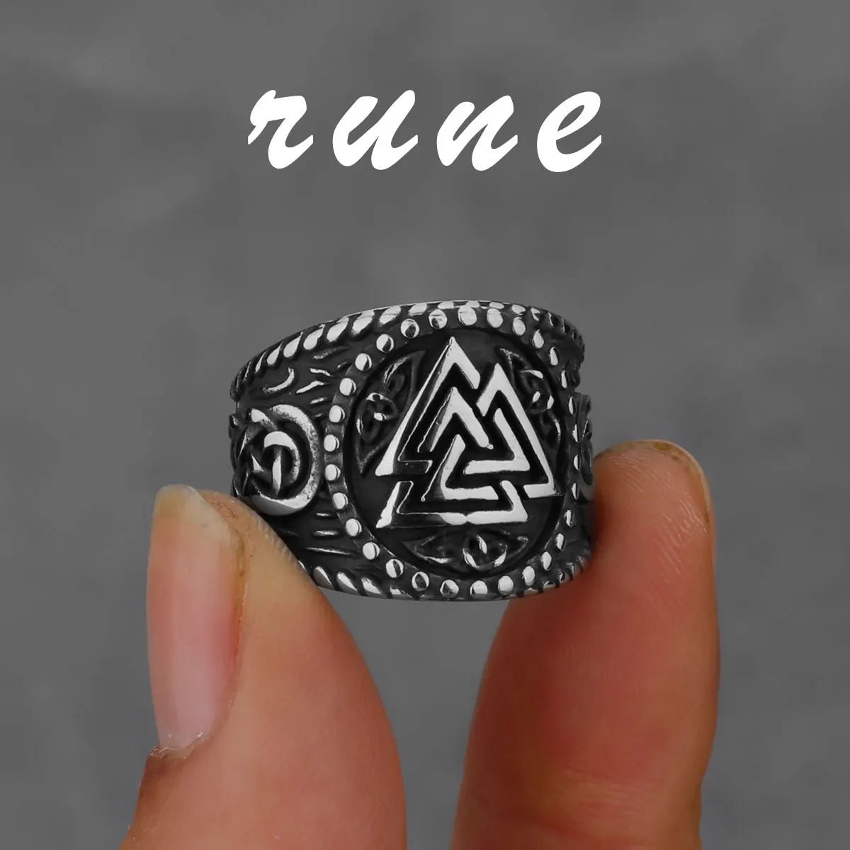 Nordic Viking Stainless Steel Rings - Odin's Shore