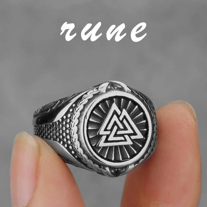 Nordic Viking Stainless Steel Rings - Odin's Shore