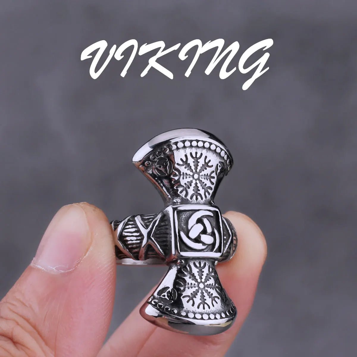 Nordic Viking Stainless Steel Rings - Odin's Shore