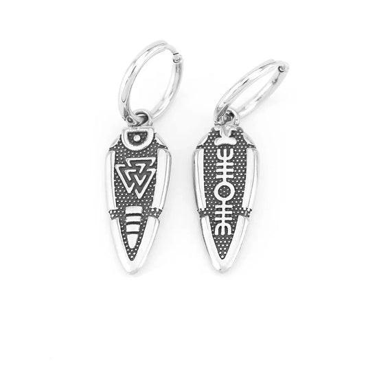 Nordic Viking Symbol Earrings - Odin's Shore
