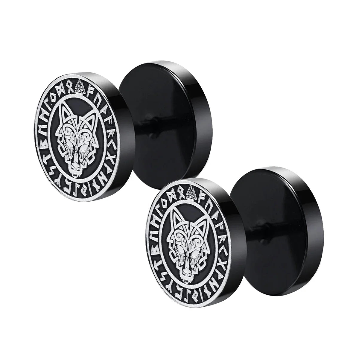 Norse Viking Runes Stud Earrings - Odin's Shore