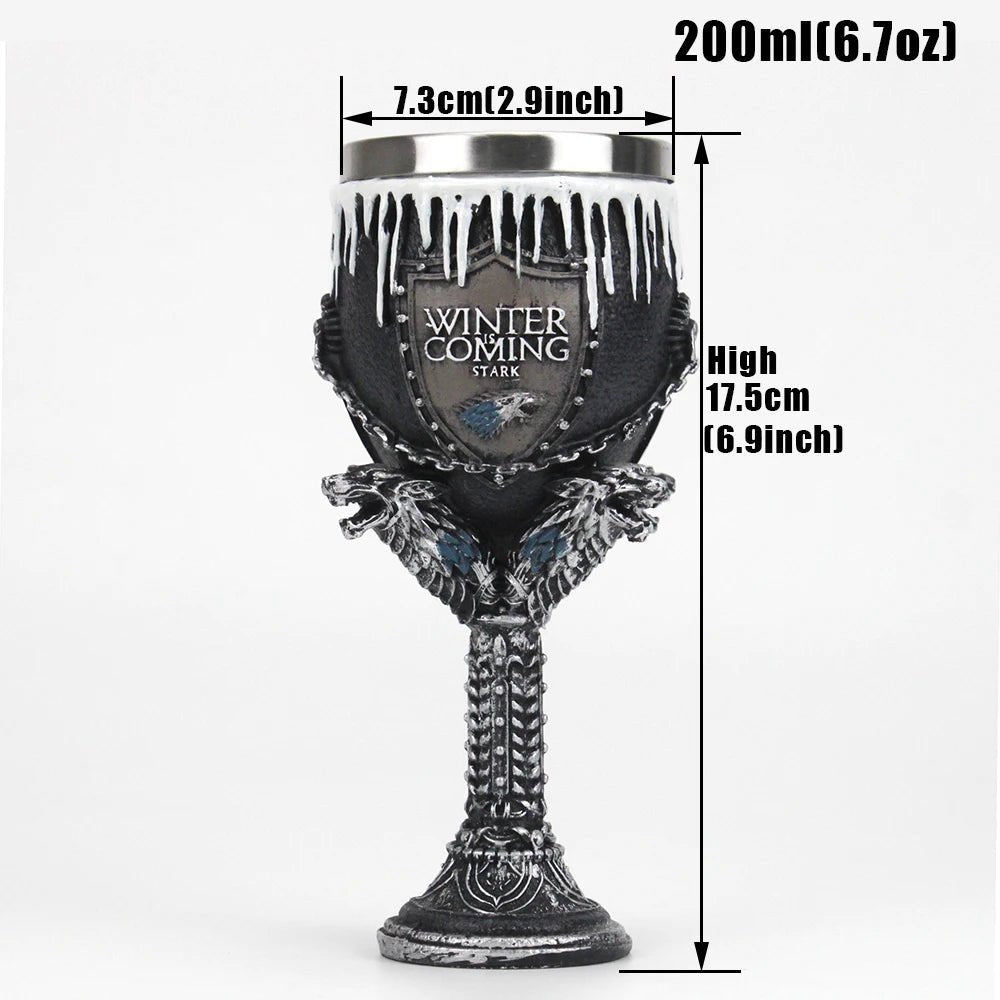 Stainless Steel Resin Wine Glass, Mugs - Odin's Shore