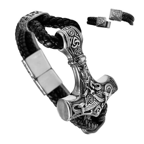 Thor's Hammer Mjolnir Bracelet - Odin's Shore