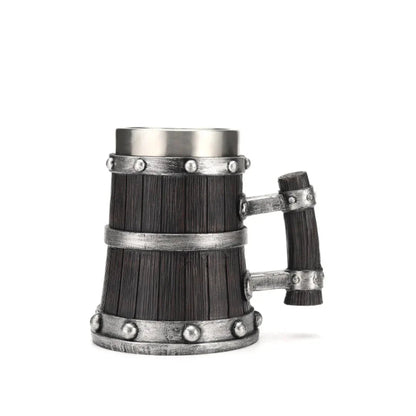 Viking Wood Style Beer Mug - Odin's Shore