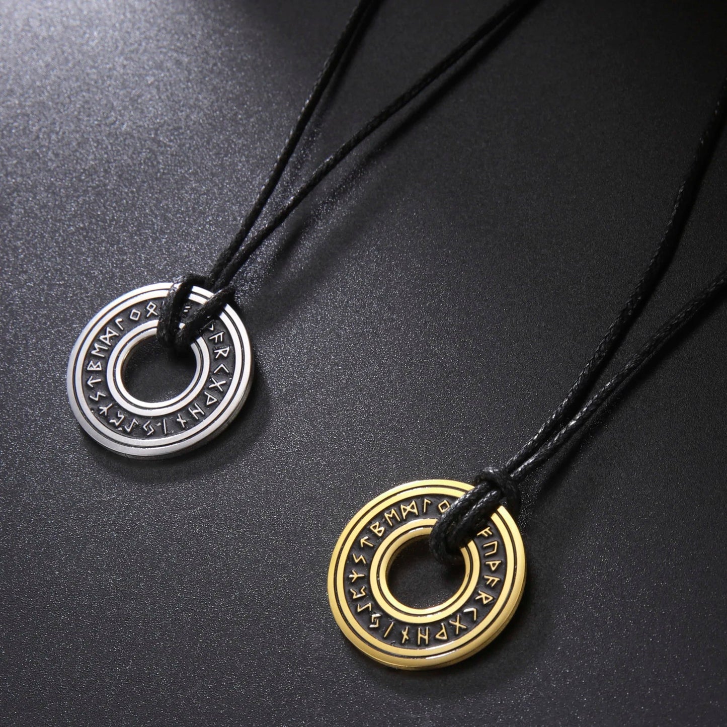 Vintage Nordic Rune Necklace Amulet - Odin's Shore