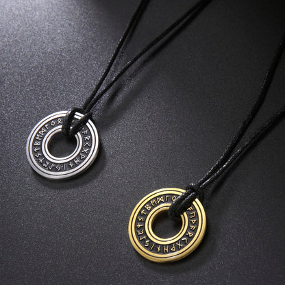 Vintage Nordic Rune Necklace Amulet - Odin's Shore